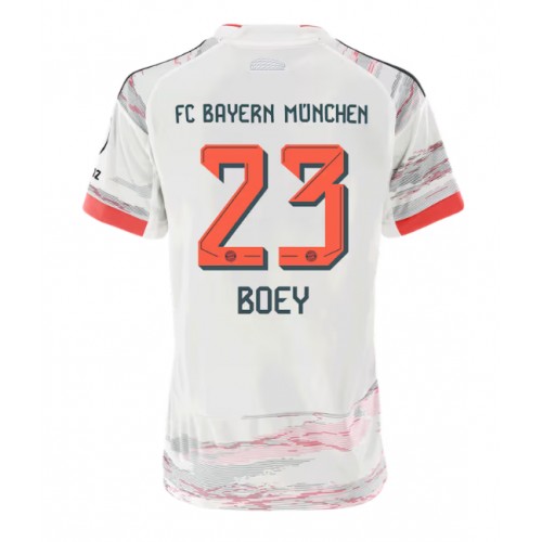 Stroje piłkarskie Bayern Munich Sacha Boey #23 Koszulka Wyjazdowej dla damskie 2025-26 Krótki Rękaw